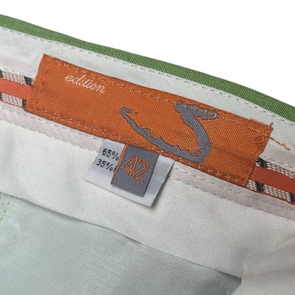 Edition Size 42 Vintage Pleated Pants Trousers Green Apple Summer Spring - Picture 5 of 10